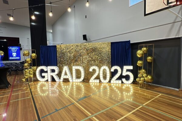 Light up marquee numbers hire Auckland for school balls and event styling by PartyCrate